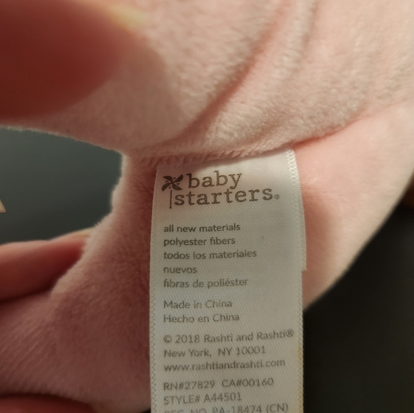 Baby Starters plush pink rattle My First Doll. - Picture 4 of 4